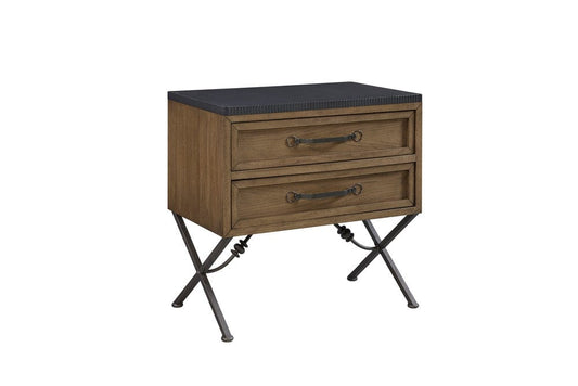 I Home Furnishings - Magnolia 2 Drawer Nightstand - Almond - 3400-121-A view 1