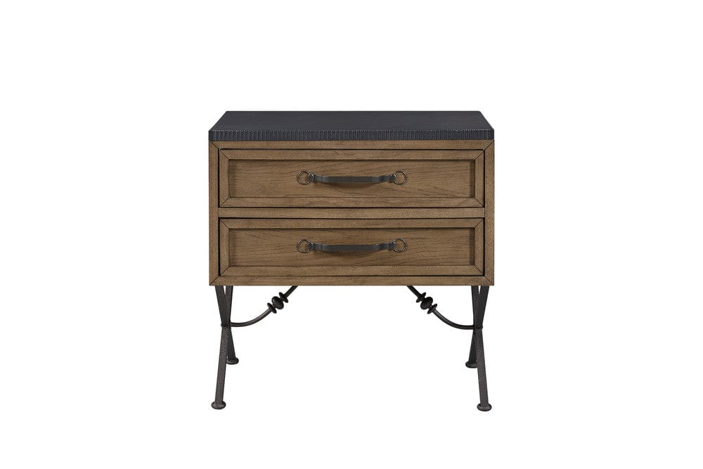 I Home Furnishings - Magnolia 2 Drawer Nightstand - Almond - 3400-121-A view 3