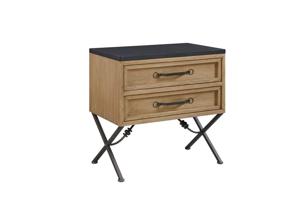 I Home Furnishings - Magnolia 2 Drawer Nightstand - Cashew - 3400-121-C view 1