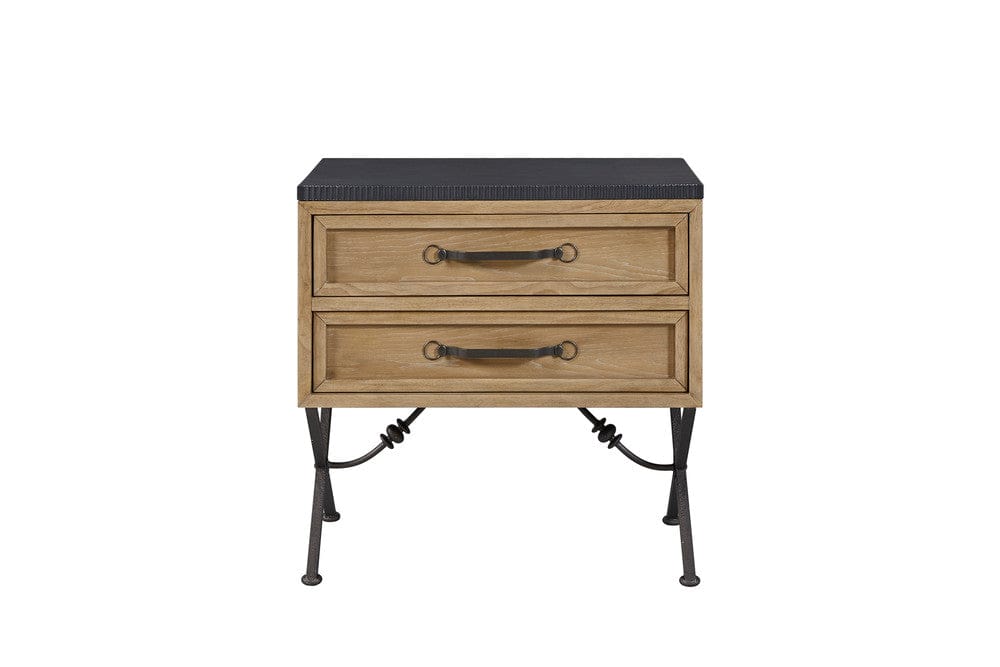 I Home Furnishings - Magnolia 2 Drawer Nightstand - Cashew - 3400-121-C view 3