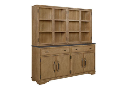 I Home Furnishings - Magnolia 2 Piece Cabinet (Hutch & Buffet) - Cashew - 3400-524-C view 1