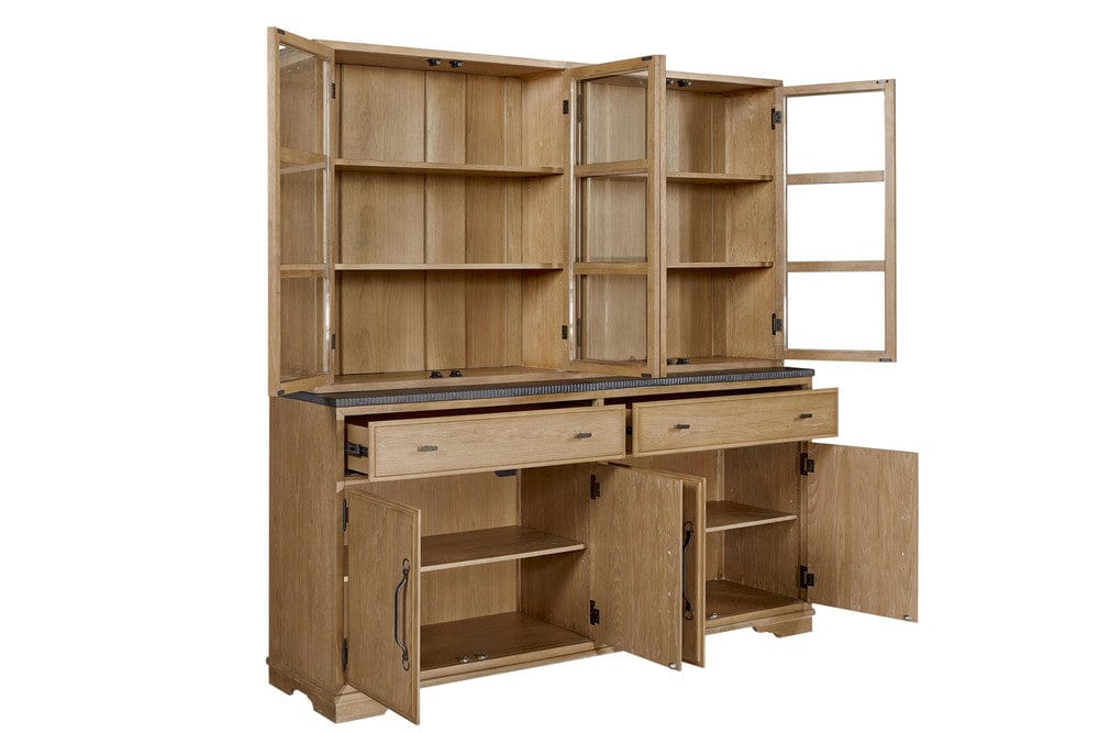 I Home Furnishings - Magnolia 2 Piece Cabinet (Hutch & Buffet) - Cashew - 3400-524-C view 3