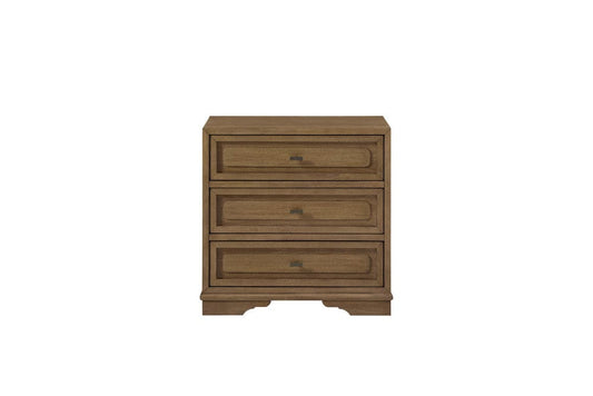 I Home Furnishings - Magnolia 3 Drawer Nightstand - Almond - 3400-120-A view 2