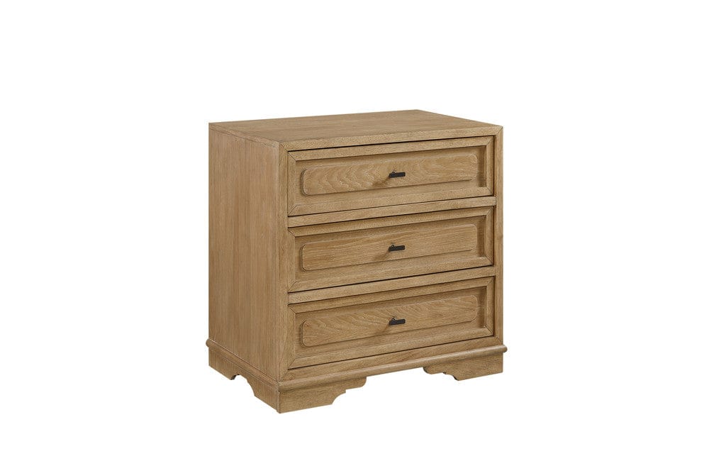 I Home Furnishings - Magnolia 3 Drawer Nightstand - Cashew - 3400-120-C view 1