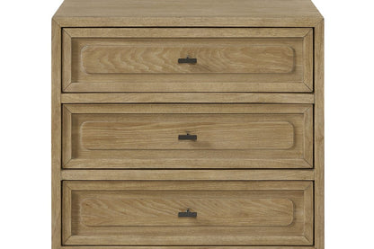 I Home Furnishings - Magnolia 3 Drawer Nightstand - Cashew - 3400-120-C view 3
