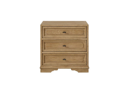 I Home Furnishings - Magnolia 3 Drawer Nightstand - Cashew - 3400-120-C view 4