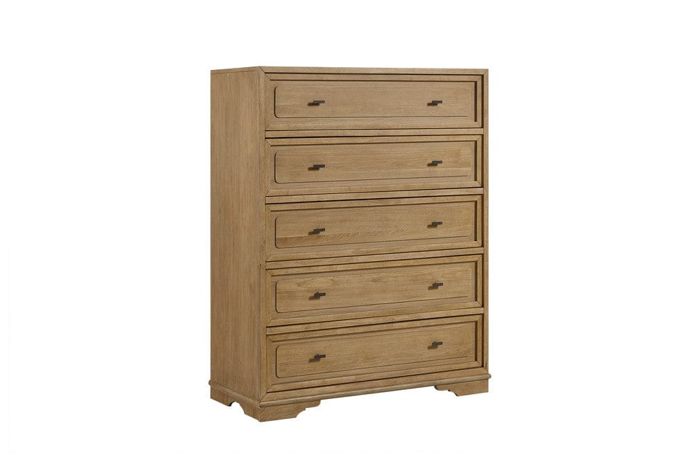 I Home Furnishings - Magnolia 5-Drawer Chest - Cashew - 3400-151-C view 1