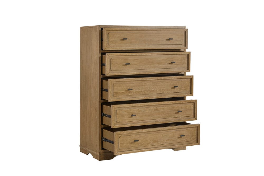 I Home Furnishings - Magnolia 5-Drawer Chest - Cashew - 3400-151-C view 2