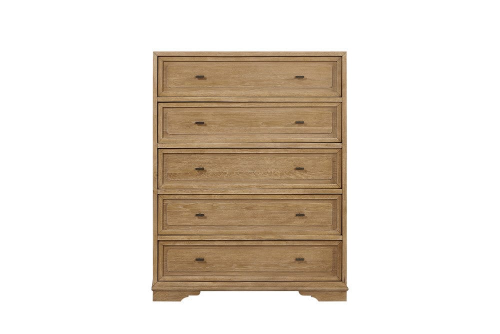 I Home Furnishings - Magnolia 5-Drawer Chest - Cashew - 3400-151-C view 3