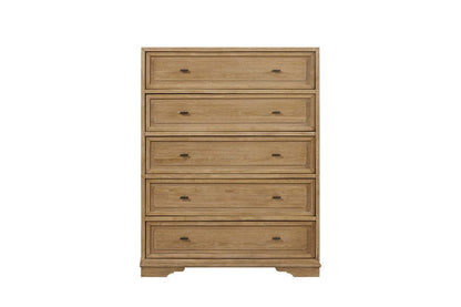 I Home Furnishings - Magnolia 5-Drawer Chest - Cashew - 3400-151-C view 3