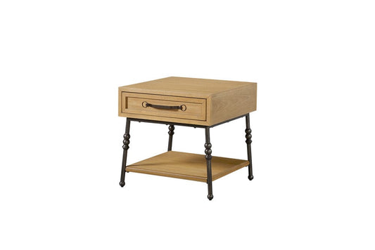 I Home Furnishings - Magnolia Acent End Table - Cashew - 3400-012-C view 1