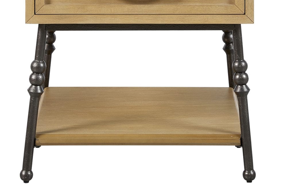 I Home Furnishings - Magnolia Acent End Table - Cashew - 3400-012-C view 3