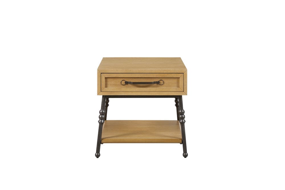 I Home Furnishings - Magnolia Acent End Table - Cashew - 3400-012-C view 4