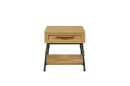 I Home Furnishings - Magnolia Acent End Table - Cashew - 3400-012-C view 4