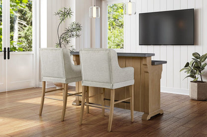 I Home Furnishings - Magnolia Bar Stool - Cashew - 3400-840 view 4