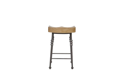 I Home Furnishings - Magnolia Counter Height Saddle Stool - Cashew - 3400-541-C view 3