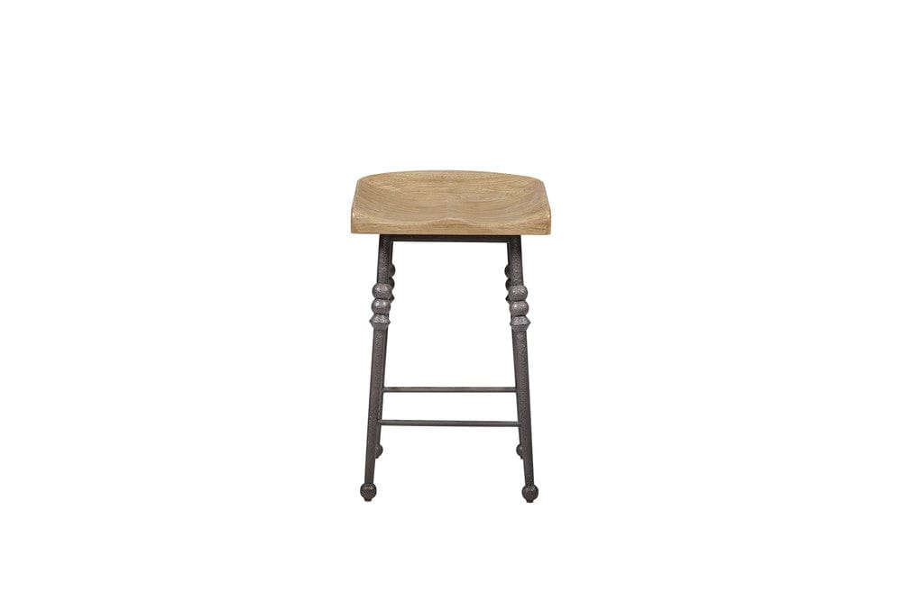 I Home Furnishings - Magnolia Counter Height Saddle Stool - Cashew - 3400-541-C view 6