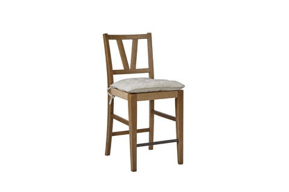 I Home Furnishings - Magnolia Counter Height Slat Back Chair - Almond - 3400-542-A view 1