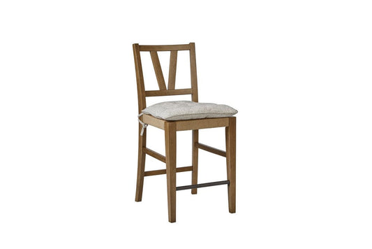 I Home Furnishings - Magnolia Counter Height Slat Back Chair - Almond - 3400-542-A view 1