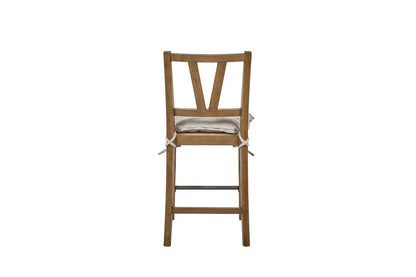 I Home Furnishings - Magnolia Counter Height Slat Back Chair - Almond - 3400-542-A view 2