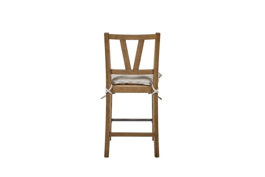 I Home Furnishings - Magnolia Counter Height Slat Back Chair - Almond - 3400-542-A view 2