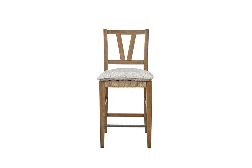 I Home Furnishings - Magnolia Counter Height Slat Back Chair - Almond - 3400-542-A view 3