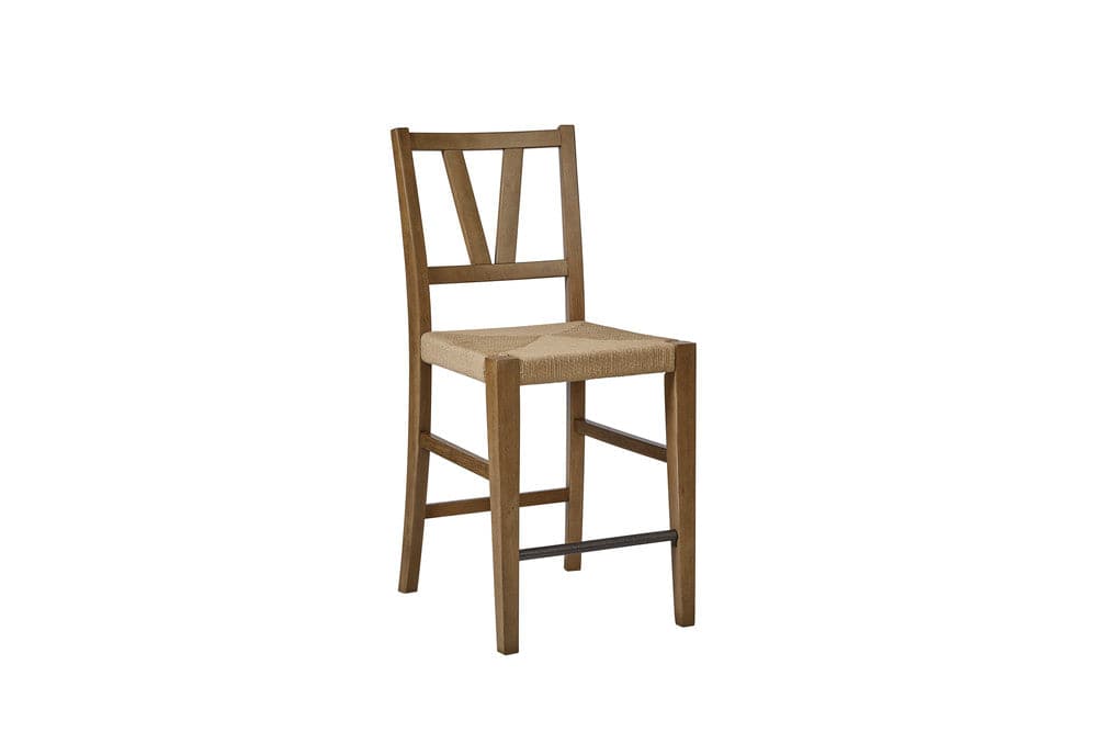 I Home Furnishings - Magnolia Counter Height Slat Back Chair - Almond - 3400-542-A view 4