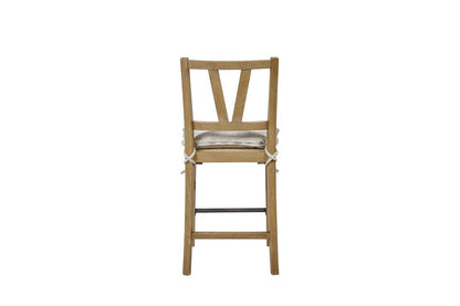 I Home Furnishings - Magnolia Counter Height Slat Back Chair - Cashew - 3400-542-C view 2
