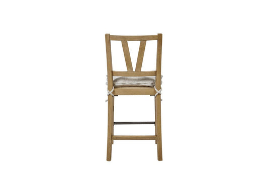 I Home Furnishings - Magnolia Counter Height Slat Back Chair - Cashew - 3400-542-C view 2