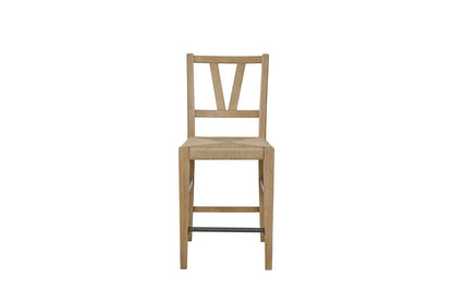 I Home Furnishings - Magnolia Counter Height Slat Back Chair - Cashew - 3400-542-C view 6