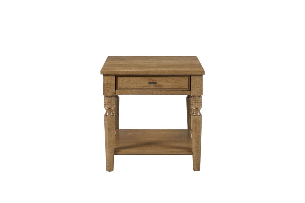 I Home Furnishings - Magnolia End Table - Almond - 3400-002-A view 3