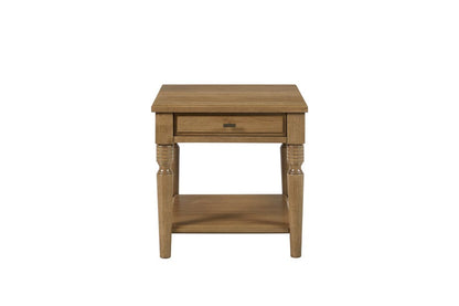 I Home Furnishings - Magnolia End Table - Almond - 3400-002-A view 3