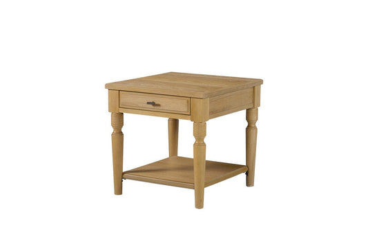 I Home Furnishings - Magnolia End Table - Cashew - 3400-002-C view 1