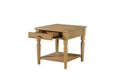I Home Furnishings - Magnolia End Table - Cashew - 3400-002-C view 2
