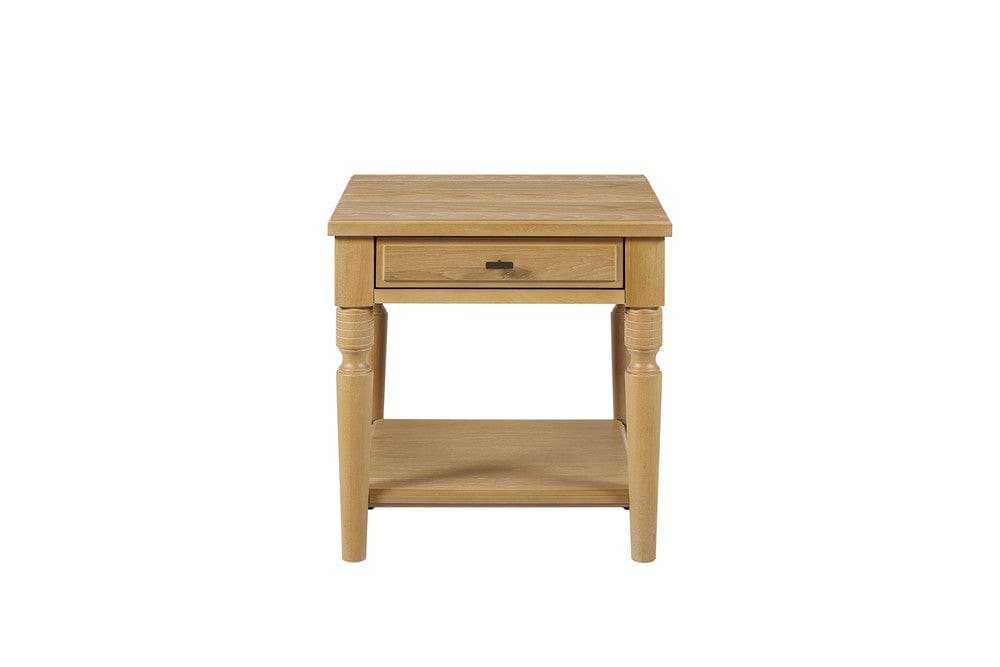 I Home Furnishings - Magnolia End Table - Cashew - 3400-002-C view 3
