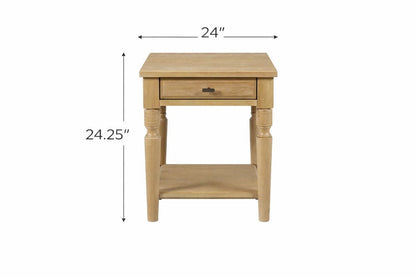 I Home Furnishings - Magnolia End Table - Cashew - 3400-002-C view 4