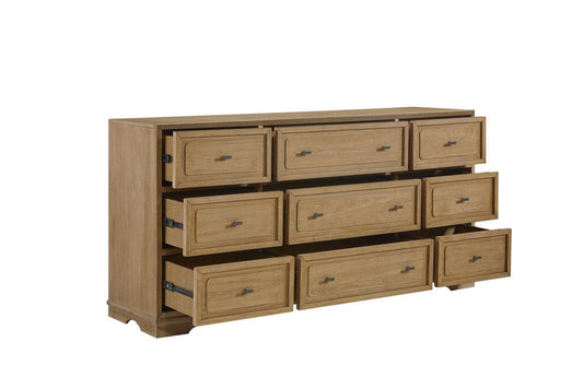 I Home Furnishings - Magnolia Hickory Dresser - Cashew - 3400-130-C view 2