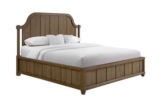 I Home Furnishings - Magnolia King Planked Panel Bed - Almond - 3400-110-A view 1