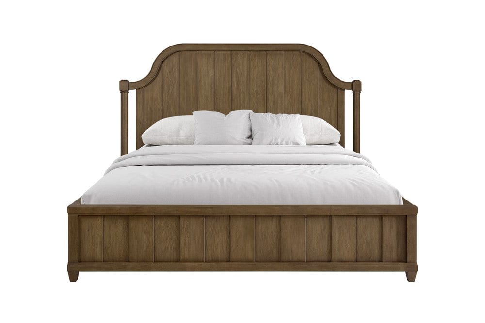I Home Furnishings - Magnolia King Planked Panel Bed - Almond - 3400-110-A view 2