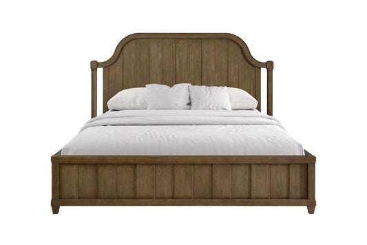 I Home Furnishings - Magnolia King Planked Panel Bed - Almond - 3400-110-A view 2