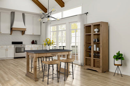 I Home Furnishings - Magnolia Kitchen Island - Cashew - 3400-535-C view 6