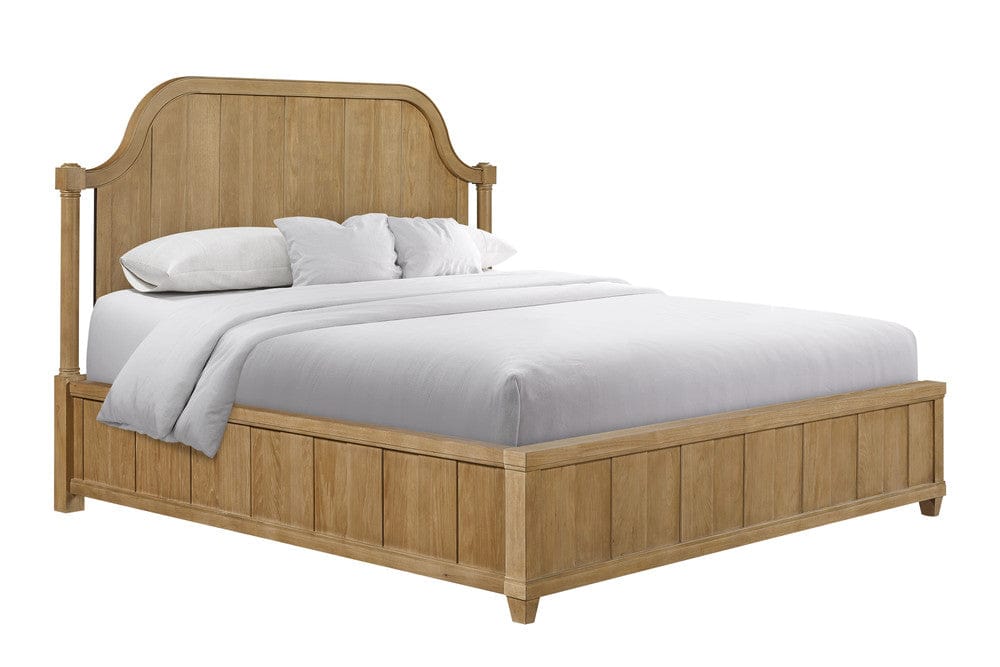 I Home Furnishings - Magnolia Queen Planked Panel Bed - Cashew - 3400-105-C view 2