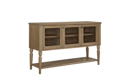 I Home Furnishings - Magnolia Sever w/ Mesh Door Fronts - Cashew - 3400-525-C view 1
