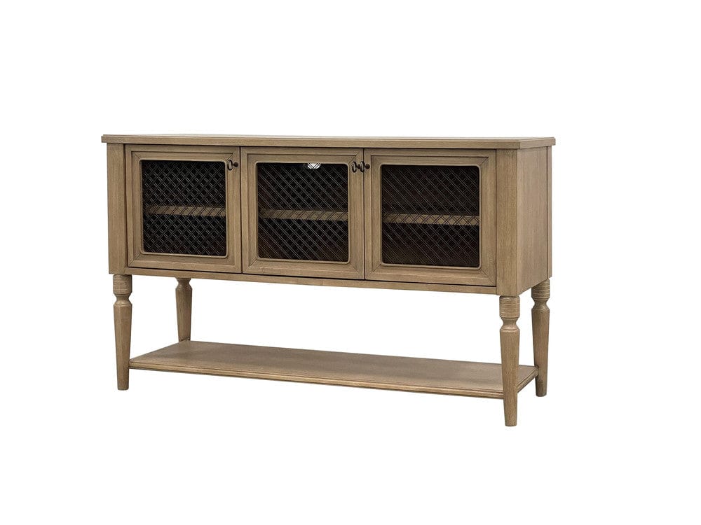 I Home Furnishings - Magnolia Sever w/ Mesh Door Fronts - Cashew - 3400-525-C view 4