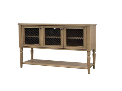 I Home Furnishings - Magnolia Sever w/ Mesh Door Fronts - Cashew - 3400-525-C view 4