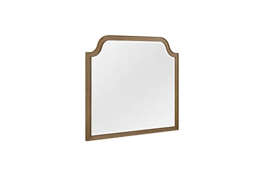 I Home Furnishings - Magnolia Shaped Landscape Mirror - Almond - 3400-140-A view 1