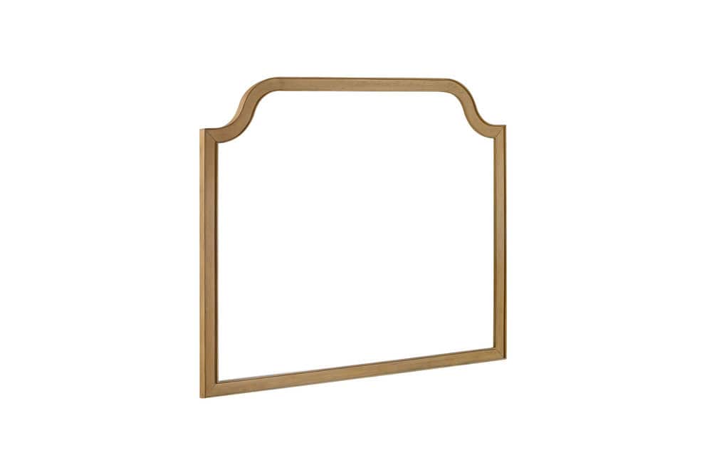 I Home Furnishings - Magnolia Shaped Landscape Mirror - Cashew - 3400-140-C view 1