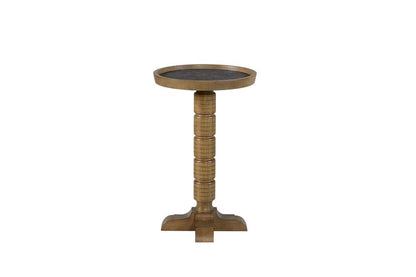 I Home Furnishings - Magnolia Spot Table - Almond - 3400-013-A view 2