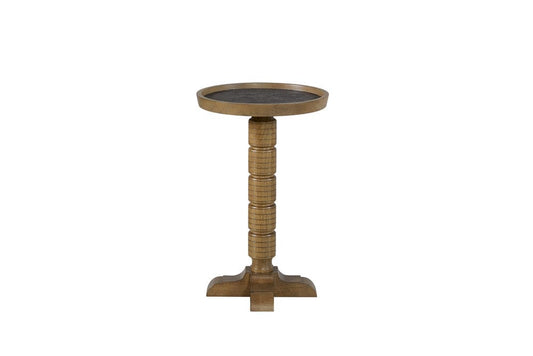 I Home Furnishings - Magnolia Spot Table - Almond - 3400-013-A view 2