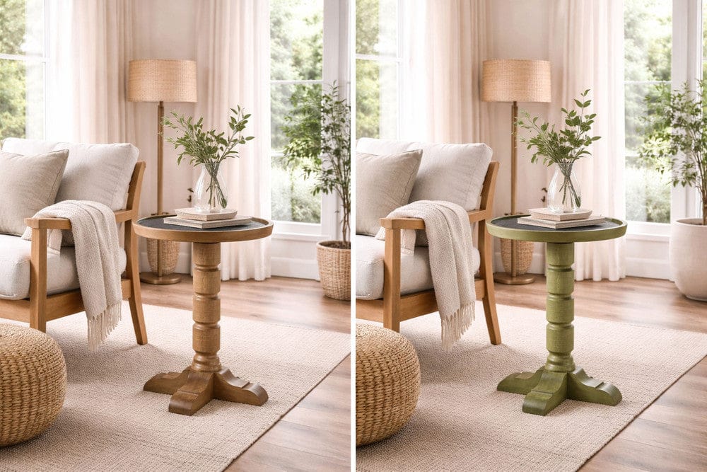 I Home Furnishings - Magnolia Spot Table - Pistachio - 3400-013-P view 3